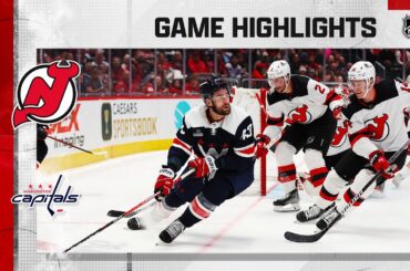 Devils @ Capitals 4/13 | NHL Highlights 2023