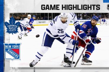 Maple Leafs @ Rangers 4/13 | NHL Highlights 2023