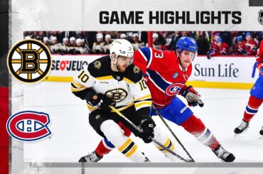 Bruins @ Canadiens 4/13 | NHL Highlights 2023