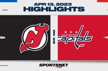 NHL Highlights | Devils vs. Capitals - April 13, 2023