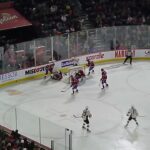 Cole Sillinger of the Cleveland Monsters scores again vs. the Laval Rocket 4/7/23