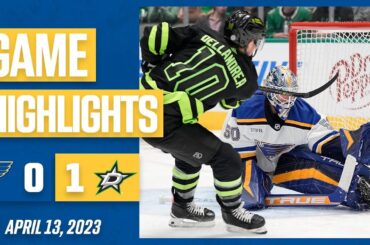 Game Highights: Stars 1, Blues 0