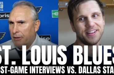 Brayden Schenn & Craig Berube React to St. Louis Blues Future, Dallas Stars Playoff Potential