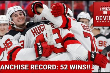 Luke Hughes Scored His First Career Goal in OT...Devils Broke Their Franchise Record With 52 Wins