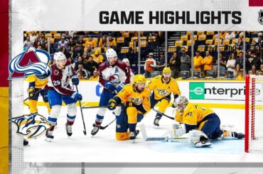Avalanche @ Predators 4/14 | NHL Highlights 2023