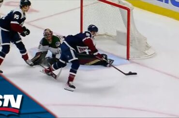 Nazem Kadri Shows Off Patience Before Roofing Puck Past Scott Wedgewood