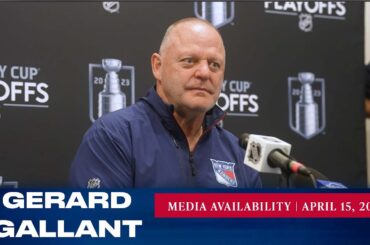 New York Rangers: Gerard Gallant Media Availability | Apr. 15, 2023