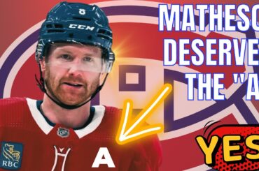 Canadiens Defenceman Mike Matheson Deserves A Letter