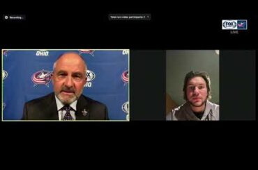 Andrew Peeke 2nd Intermission Interview (Aug. 7, 2020) (Play-In Round Game 4)