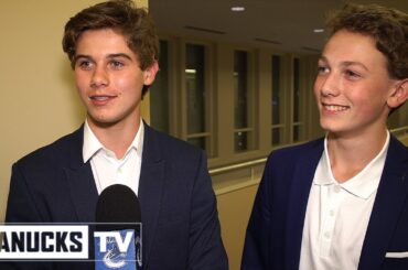 Brothers Jack and Luke Hughes comment on Quinn Being Drafted by the Canucks