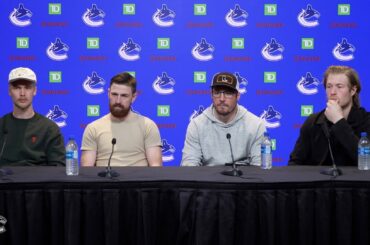 Pettersson, Hronek, Miller and Boeser - 2022-23 Year End Media