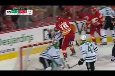 Hits and Fights At The End Of The 1st VS Dallas Stars | Round 1 | Game 1 | 2022 Stanley Cup Playoffs