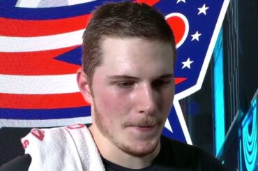 Stanislav Svozil joins Dave Maetzold following his first NHL game