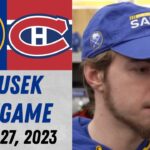 Lukas Rousek Pregame Interview vs Montreal Canadiens (3/27/2023)