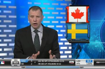 Alex Edler Bonehead Knee on Eric Staal 05/16/13 [HD]