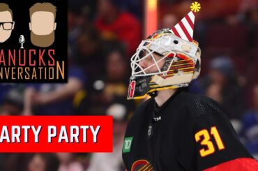 Arturs Silovs rates the ARTY PARTY theme song | Canucks Conversation - March 28th, 2023