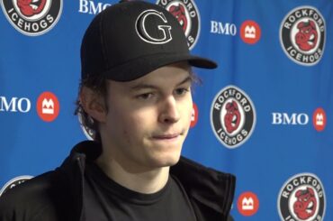 IceHogs Media Day 4/11/23: Anders Sorensen, Lukas Reichel, David Gust