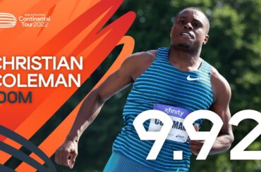 Coleman beats Blake over 100m in New York | Continental Tour Gold 2022 New York City