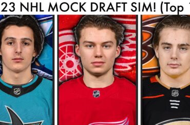 END-OF-SEASON 2023 NHL MOCK DRAFT SIMULATION! (MOCK TRADES + FULL Top 16 Order/Bedard Predictions)