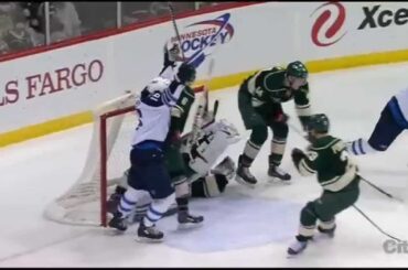 Andrew Ladd 4-3 OT Goal vs Wild [Dec 27 2014]