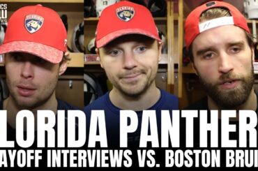 Aaron Ekblad, Carter Verhaeghe & Sam Reinhart React to Playoff Series vs. Boston, Being Underdogs