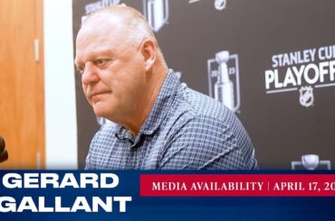 New York Rangers: Gerard Gallant Media Availability | Apr. 17, 2023