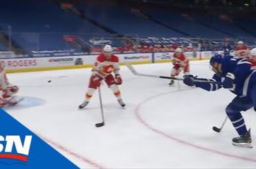 Jason Spezza Goes Up Top On David Rittich With Sharp Angle Shot