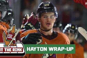 Barrett Hayton evaluates his growth and his play this season with the Arizona Coyotes