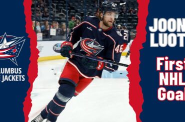 Joona Luoto #46 (Columbus Blue Jackets) first NHL goal Apr 6, 2023