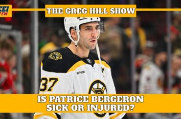 Is Patrice Bergeron sick or injured?