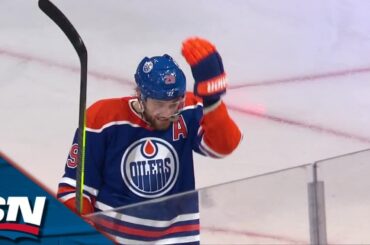 Oilers' Leon Draisaitl Fires Home Loose Puck To Strike First In Series vs. Kings