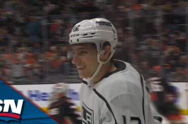 Kings' Trevor Moore Strips Puck And Scores On Perfect Give-And-Go With Viktor Arvidsson