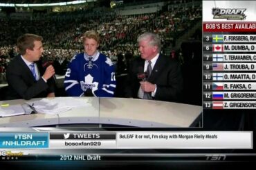 2012 NHL Draft 1st round part 4. Morgan Rielly #5, Hampus Lindholm #6, Mathew Dumba #7, Staal trade