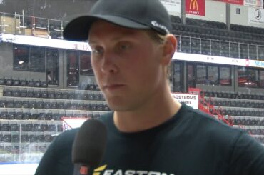 Viktor Ekbom efter matchen mot SAIK