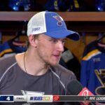 Vrana after first goal with Blues: 'This group is awesome'