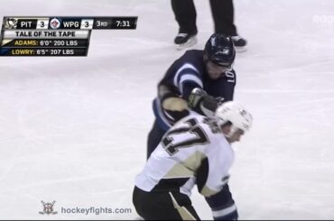 Craig Adams vs Adam Lowry Nov 6, 2014