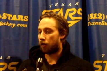 Post-game Interview 1/10/14: Justin Dowling