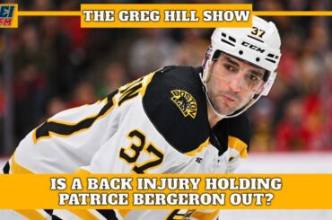 Is a back injury keeping Patrice Bergeron from playing?