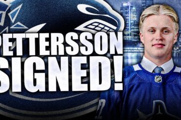 CANUCKS SIGN ELIAS PETTERSSON: 3-YEAR DEAL, SUPER CHEAP (Vancouver Top Prospects NHL News Today)
