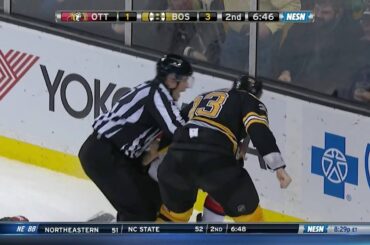 Zdeno Chara - Mark Borowiecki roughings 12/29/15