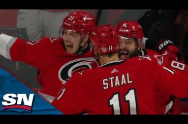 Jesper Fast WINS IT For The Hurricanes In Overtime Of Game 2 vs. Islanders
