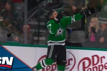 Stars' Hintz Completes His First Playoff Hat Trick In Rout Of Wild