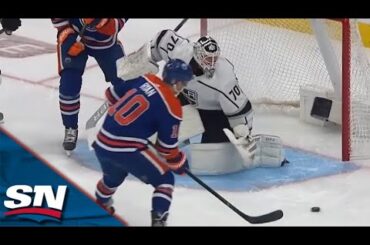 Oilers' Leon Draisaitl Creates Space With Beautiful Move Before Derek Ryan Buries Loose Puck