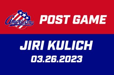 Jiri Kulich Post Game | 03.26.23