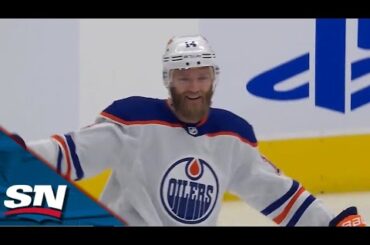 Mattias Ekholm Blasts Slapshot To Net First Goal In Oilers Uniform vs. Maple Leafs