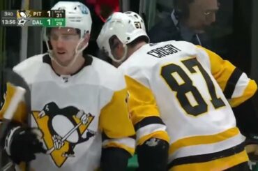 Colin Miller hit in head with puck