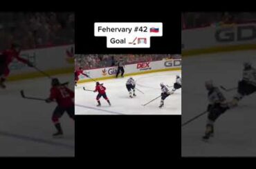 Martin Fehervary 🇸🇰🏒 scores one-timer #hockey #shorts #slovakia #nhl #goalmoment #fehervary