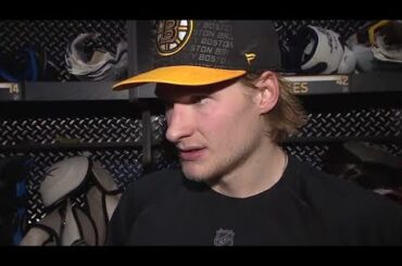 Bruins Center Danton Heinen On Squad's Loss Vs. Kings