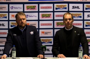 Presskonferens efter Färjestad BK-Linköping HC
