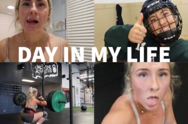 day in my life of a university hockey player | hockey practice, work, lift, coaching & 5 am wake up